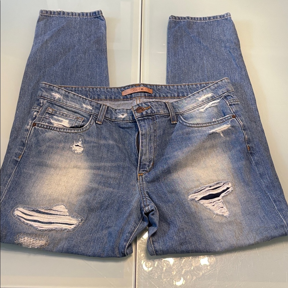 Joes women’s  Distressed Blue Jeans 30 EASY HIGH WATER